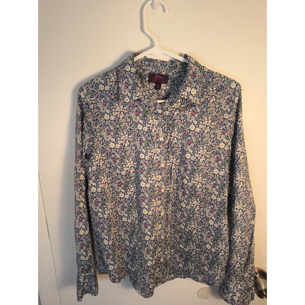 J.Crew Perfect Shirt in Liberty June's Meadow Floral Print Cotton - Size 10